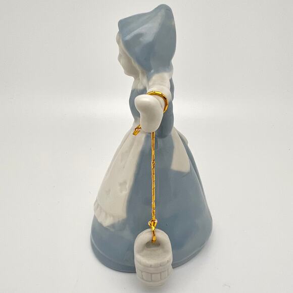 Vintage Porcelain Bell Dutch Girl Milk Maid Figurine - Picture 3 of 8